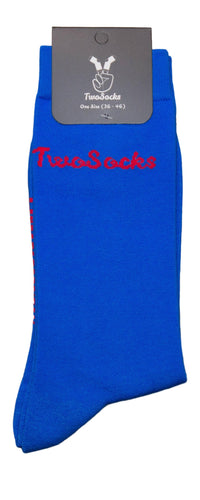 Retro Anzugsocken blau